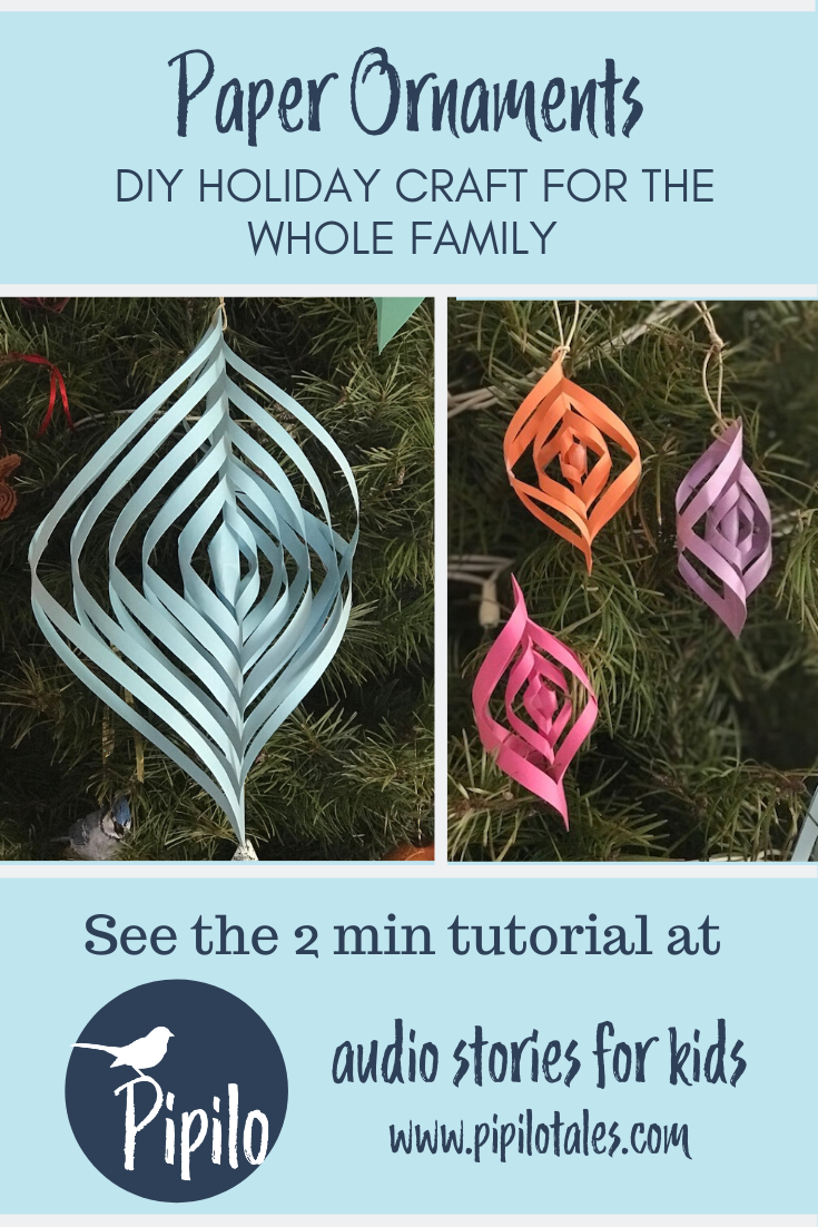Paper ornaments: holiday craft for the whole family